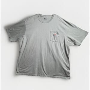 Men's Carhartt K87 Loose Fit Cotton Short Sleeve Pocket T-Shirt Size 4XL Green